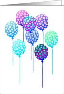 Colorful Balloons card