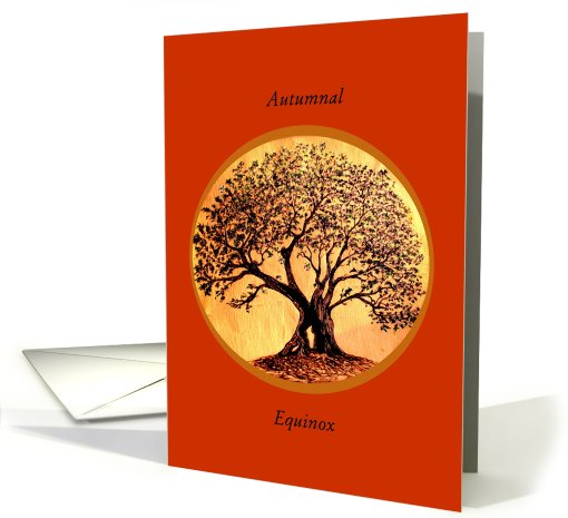 Autumnal Equinox, Big Beautiful Tree card (790880)