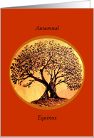 Autumnal Equinox, Big Beautiful Tree card