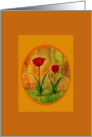 Spring Equinox, Two Red Tulips card