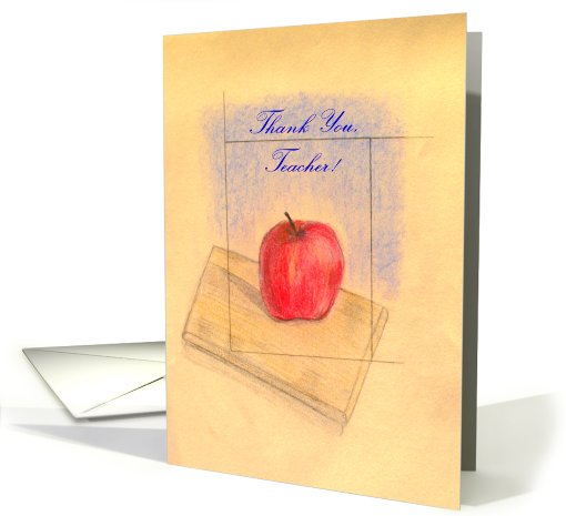 Thank You, Teacher, An Apple for My Teacher - Watercolor... (797433)