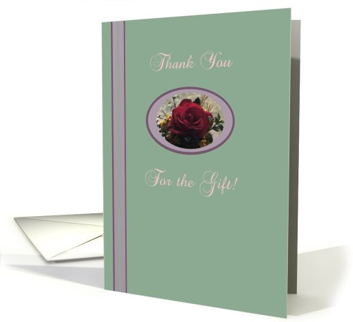 For the Gift, Thank You!, Apothecary Rose card (807931)