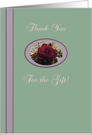 For the Gift, Thank You!, Apothecary Rose card