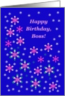 Happy Birthday, Boss! (female) from all, A Splash of Flowers card