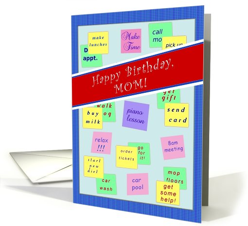 Happy Birthday, Mom!, Message Board card (811691)