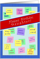 Happy Birthday, Daughter!, Message Board card