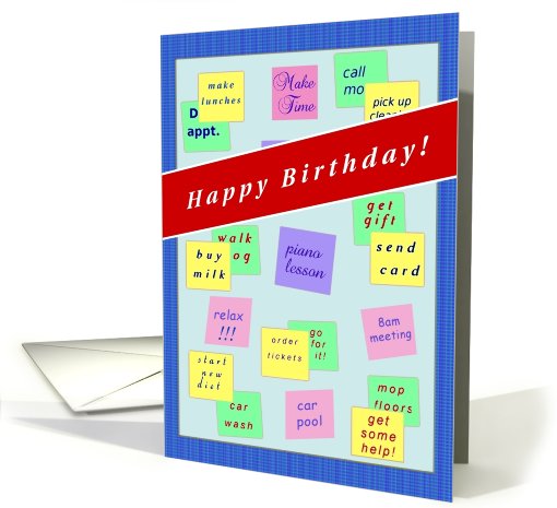 Happy Birthday!, from All of Us, Message Board card (811896)