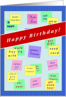 Happy Birthday!, from All of Us, Message Board card