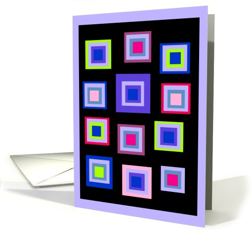 Note Card, Hommage To The Square card (811960)
