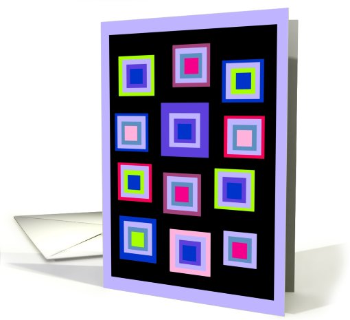 Note Card, Hommage To The Square card (811960)