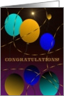 Congratulations! No Smoking! Colorful Balloons, Don’t Let It Get Away! card