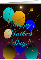 from Both of Us, Happy Father’s Day, Balloons w/ Star Burst and Streamers card
