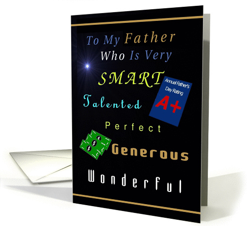 fr. Both of Us to Father, Happy Father's Day Compliments, Humor card