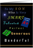 to Son as First Time Father, Happy Father’s Day Compliments, Humor card