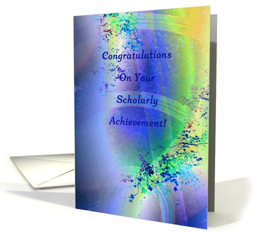 Congratulations! Scholarly Achievement card (822426)