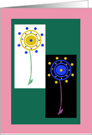 Note Card, Two Flowers card
