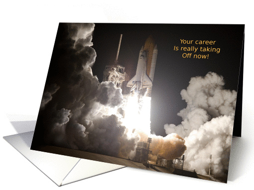 Promotion, Congratulations! NASA Space Shuttle Launch card (829930)