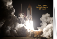 Promotion, Congratulations! NASA Space Shuttle Launch card