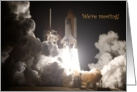 We’re Moving! NASA Space Shuttle Launch card