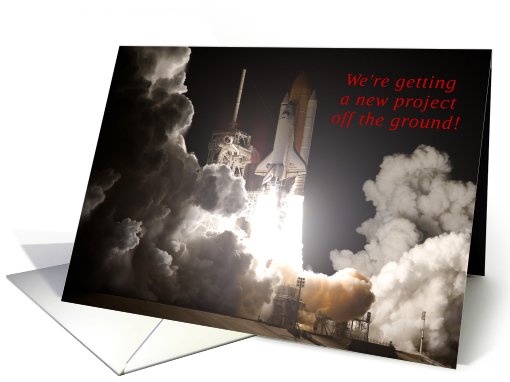 Employee Participation Request, NASA Space Shuttle Launch card