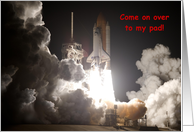Invitation, Open House, NASA Launch Pad card