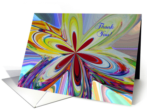 Gift, Thank You! Beautiful Flower card (834715)