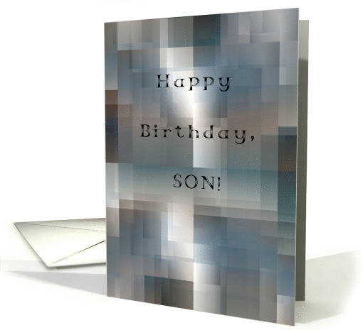 Foster Son, Happy Birthday! Shades of Black and White card (843491)