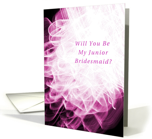 Junior Bridesmaid, Invitation, Wedding Party, Fancy Folds card