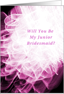 Junior Bridesmaid, Invitation, Wedding Party, Fancy Folds card