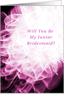 Sister, Junior Bridesmaid, Invitation, Wedding Party, Fancy Folds card