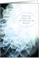 Matron of Honor, Invitation, Wedding Party, Wedding Frills card