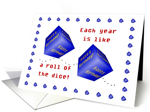 Fr. All of Us, Happy Birthday! Roll of the Dice card (847904)