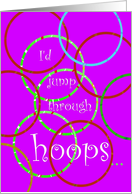 Friend, Humor, Get Well Hoops card