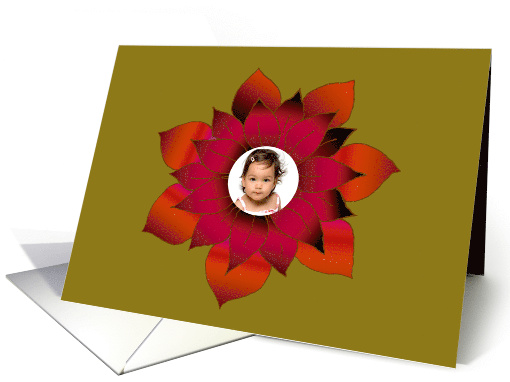 Merry Christmas! Festive Poinsettia card (850727)