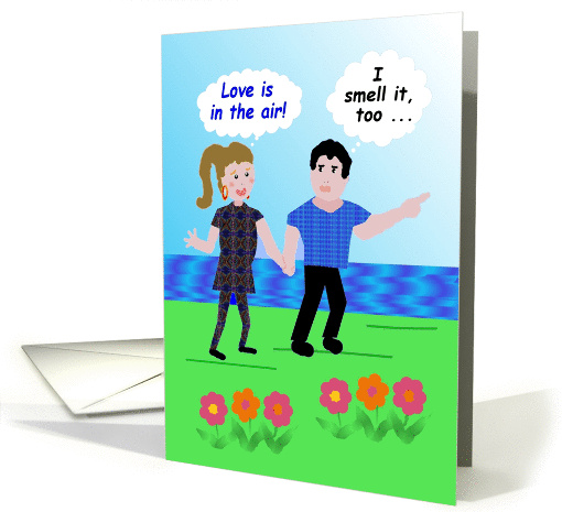 Congratulations on Your Engagement, A Long Walk on the Beach card