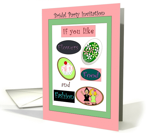 Flower Girl, Bridal Party Invitation, Wedding Humor card (856523)