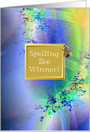 Congratulations, Academic Achievement, Spelling Bee Winner card