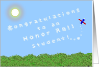 Congratulations, Academic Achievement, Honor Roll, Skywriter card