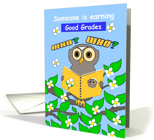 Congratulations, Academic Achievement, Good Grades,Wise Owl card