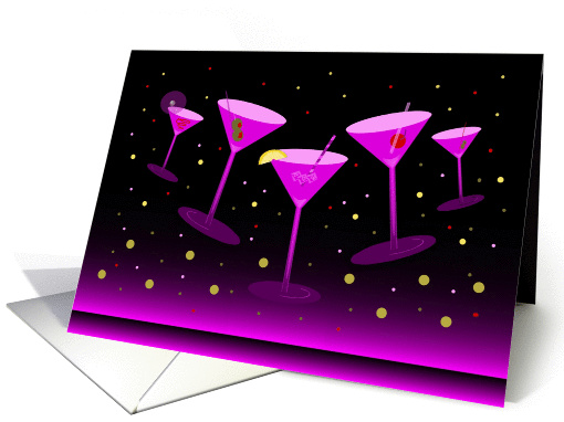 Cocktails Note card (865097)
