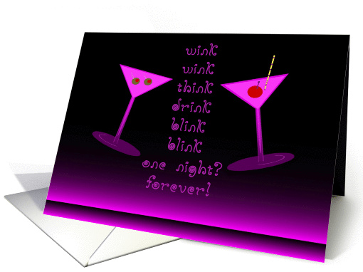 Adult, Sexy, Cocktail Speak card (865305)
