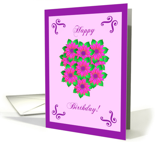 Happy Birthday!, Sunflower Hearts card (866189)