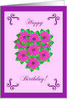 Happy Birthday!, Sunflower Hearts card