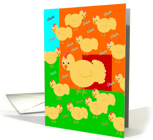 Note Card, Barn Yard Chick Talk, Blank card (868516)