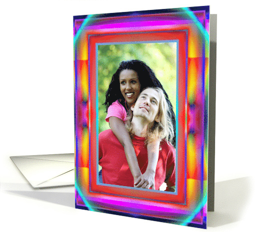 Photo Card, Any Occassion, Neon Look card (871805)