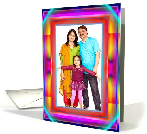Photo Card, We're Married, Announcement, Electric Love card (871811)