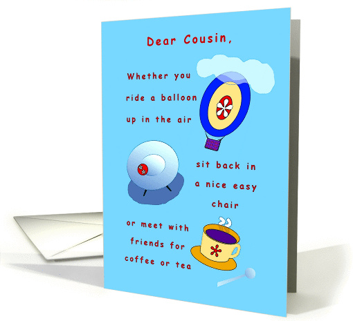 Dear Cousin, Happy Birthday Choices card (873570)