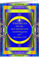The Star and the Wise Men, Religious Christmas Quote card