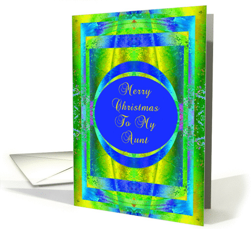 Aunt, Christmas Glory card (876169)