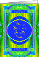 Aunt, Christmas Glory card